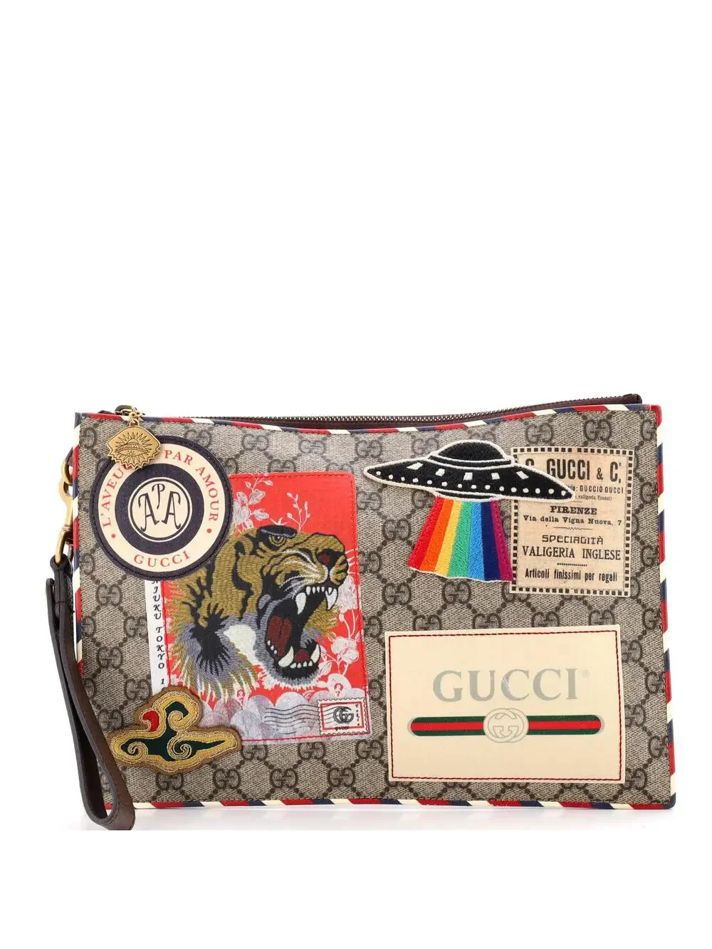 Gucci Courrier Pouch Gg Coated Canvas #295055G11B